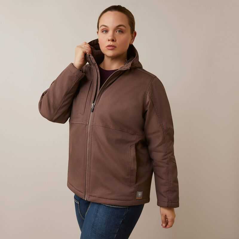 Ariat Rebar DuraCanvas Insulated Jacket Peppercorn | 581OIVGPK