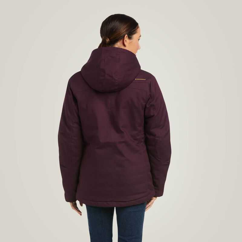 Ariat Rebar DuraCanvas Insulated Jacket Purple | 194EGKLHQ