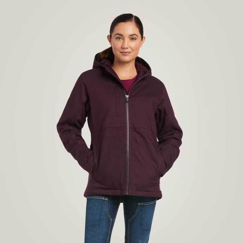 Ariat Rebar DuraCanvas Insulated Jacket Purple | 194EGKLHQ