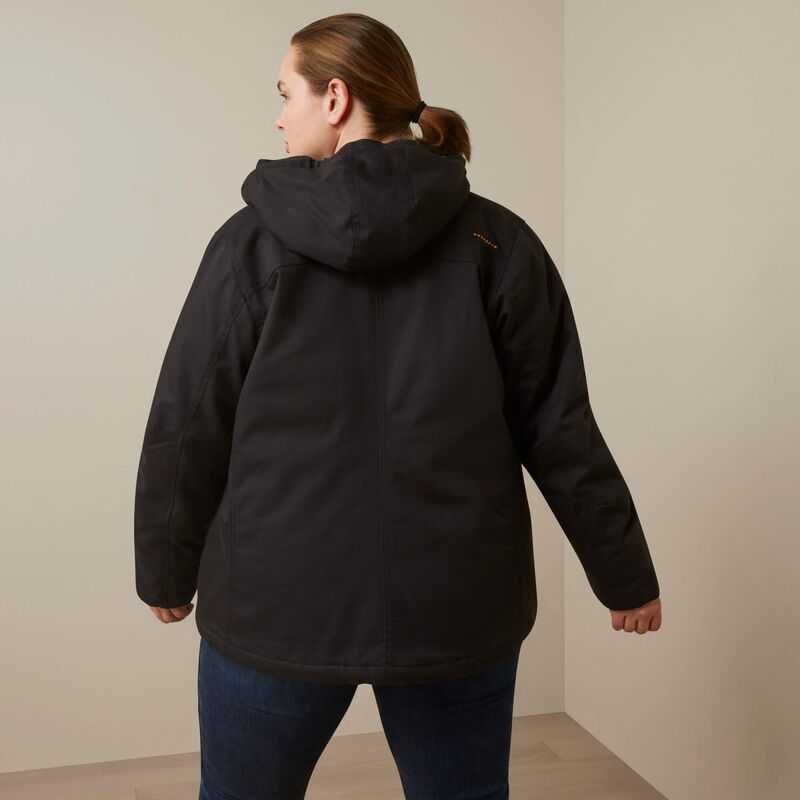 Ariat Rebar DuraCanvas Insulated Jacket Black | 987UKVIQC