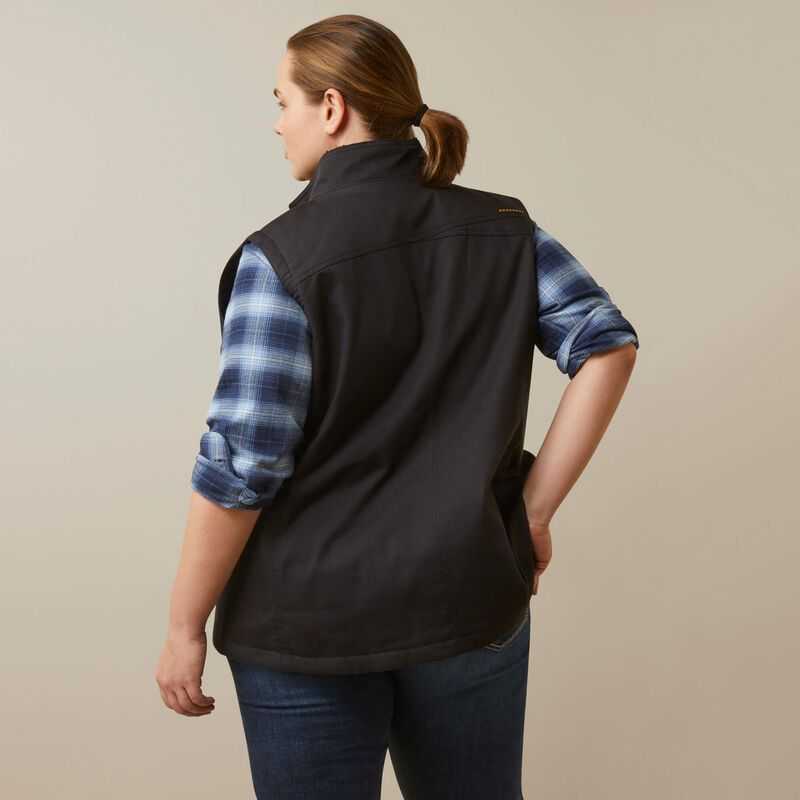 Ariat Rebar DuraCanvas Insulated Vest Black | 965UDIYWF