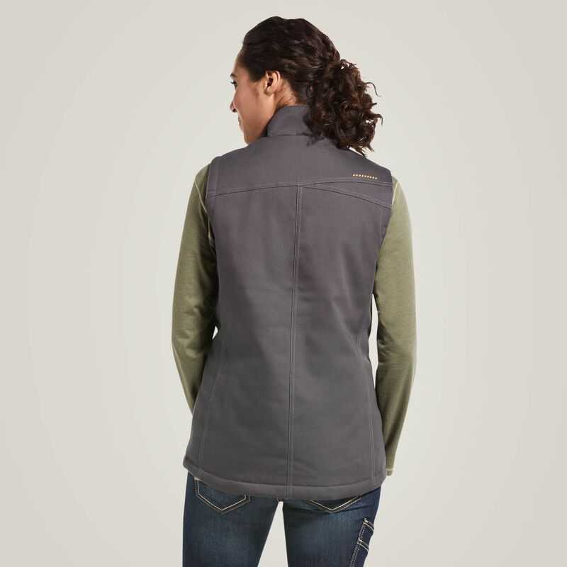 Ariat Rebar DuraCanvas Insulated Vest Grey | 932JNHMZO