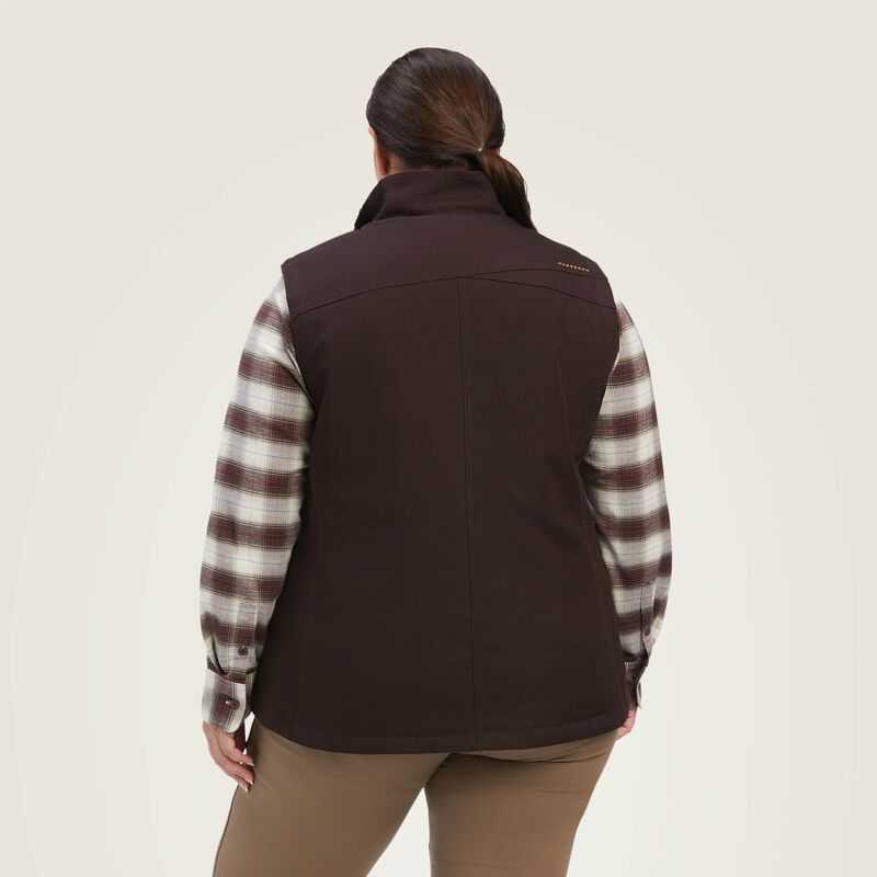 Ariat Rebar DuraCanvas Insulated Vest Mole | 467IOBQCK