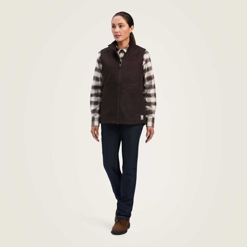 Ariat Rebar DuraCanvas Insulated Vest Mole | 467IOBQCK