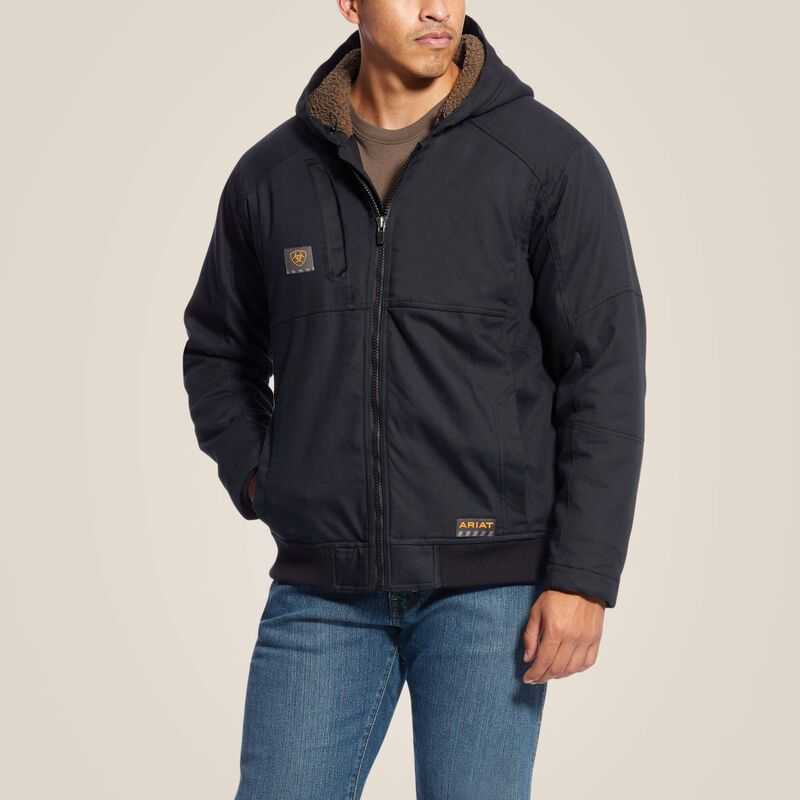 Ariat Rebar DuraCanvas Jacket Black | 596JCWKHU