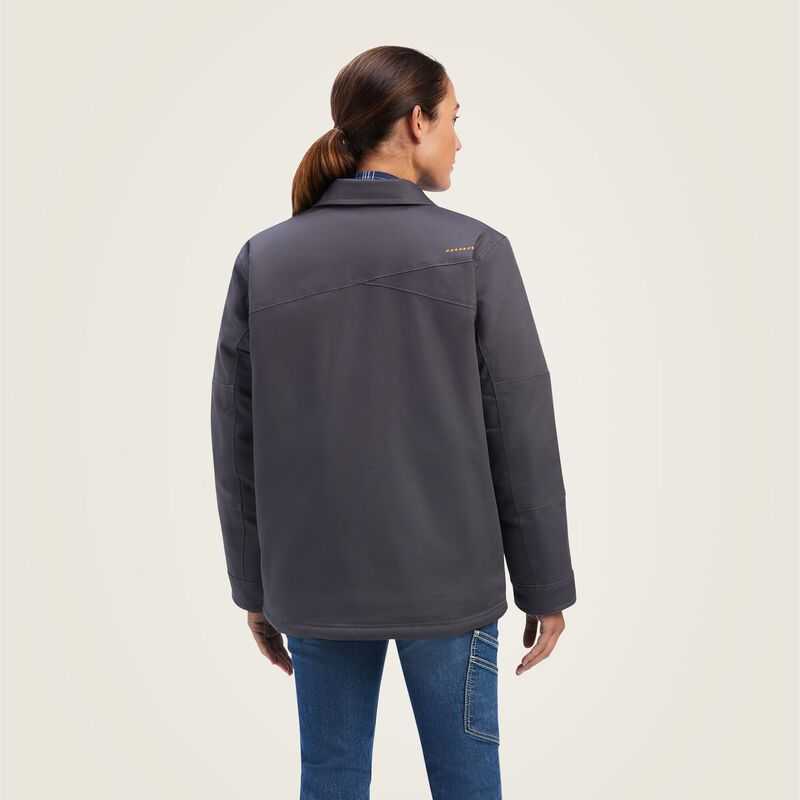 Ariat Rebar DuraCanvas Sherpa-Lined Coat Grey | 703EXPACB