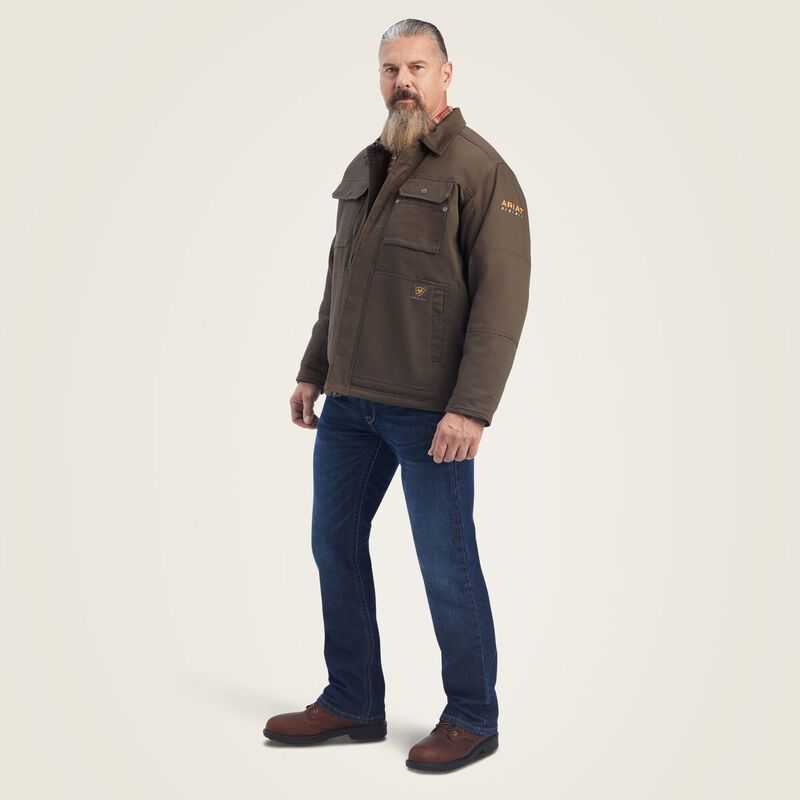 Ariat Rebar DuraCanvas Sherpa-Lined Coat Wren | 491CHLYIP