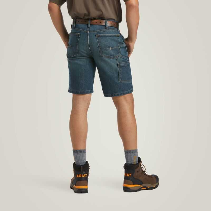 Ariat Rebar DuraStretch Denim Utility Short Phantom | 896YGXHML