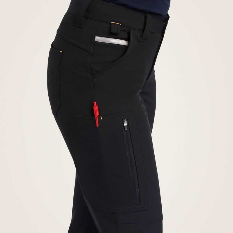 Ariat Rebar DuraStretch DriTEK Softshell Straight Pant Black | 132GTXUES