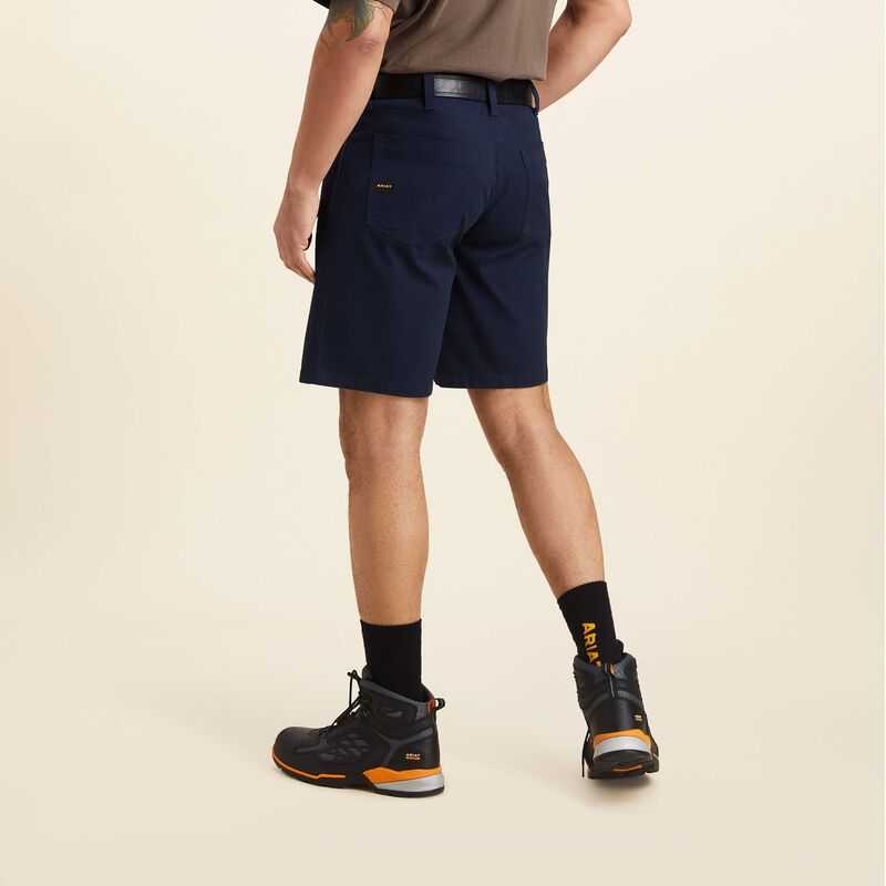 Ariat Rebar DuraStretch Made Tough 10' Short Navy | 794VWXAJB