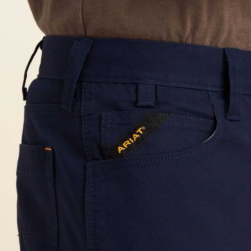 Ariat Rebar DuraStretch Made Tough 10' Short Navy | 794VWXAJB