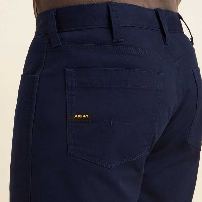 Ariat Rebar DuraStretch Made Tough 10' Short Navy | 794VWXAJB