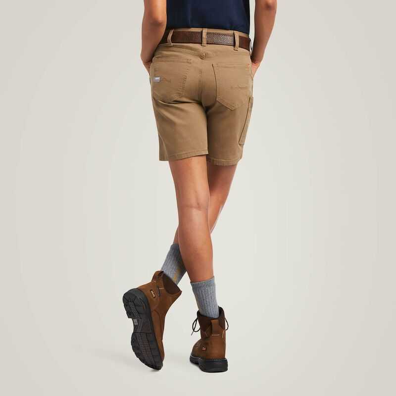 Ariat Rebar DuraStretch Made Tough Short Khaki | 796LBMCUZ