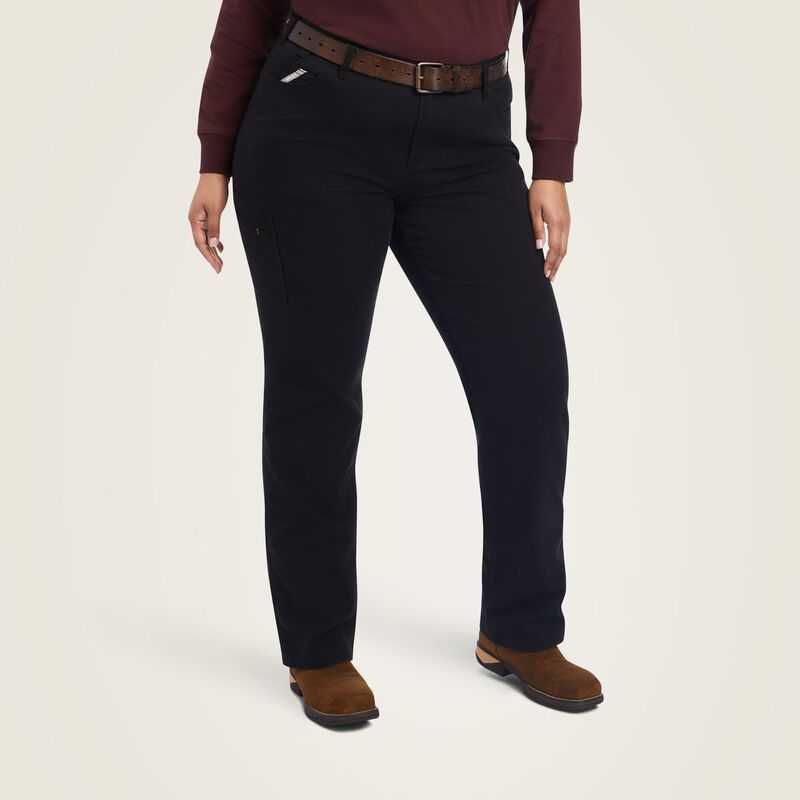 Ariat Rebar DuraStretch Made Tough Straight Leg Pant Black | 472WARJLG