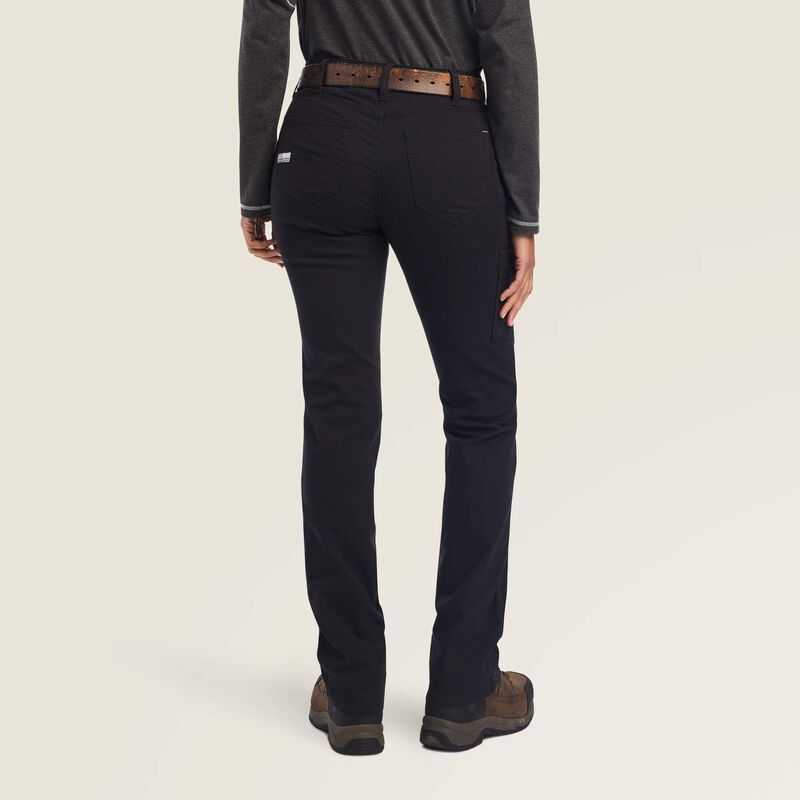 Ariat Rebar DuraStretch Made Tough Straight Leg Pant Black | 472WARJLG