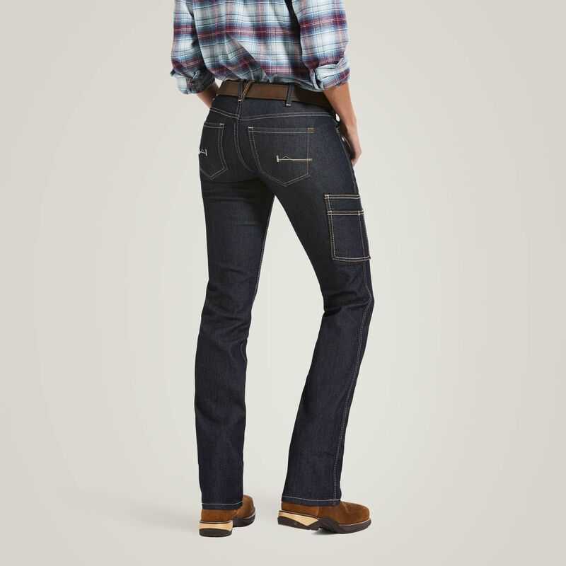 Ariat Rebar DuraStretch Raven Straight Leg Jean Rinse | 213GFVPSK