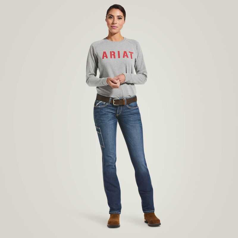 Ariat Rebar DuraStretch Riveter Straight Leg Jean Nightride | 857RBAXVH