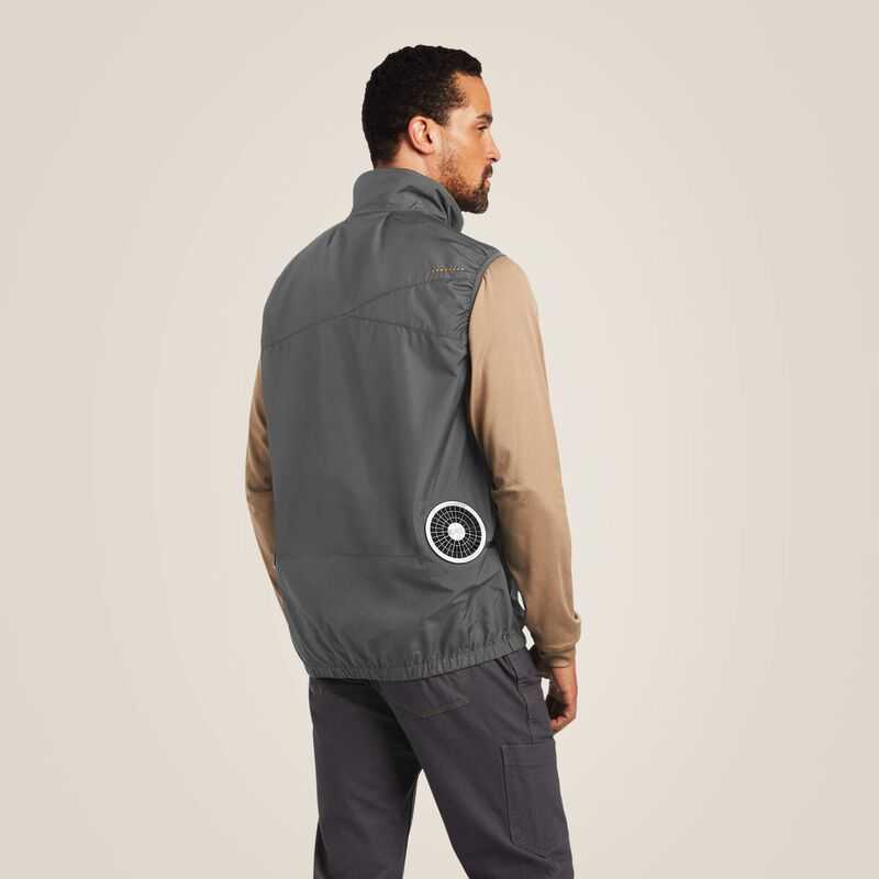 Ariat Rebar Elite Series Wind Chill Vest Grey | 739QUYWEV