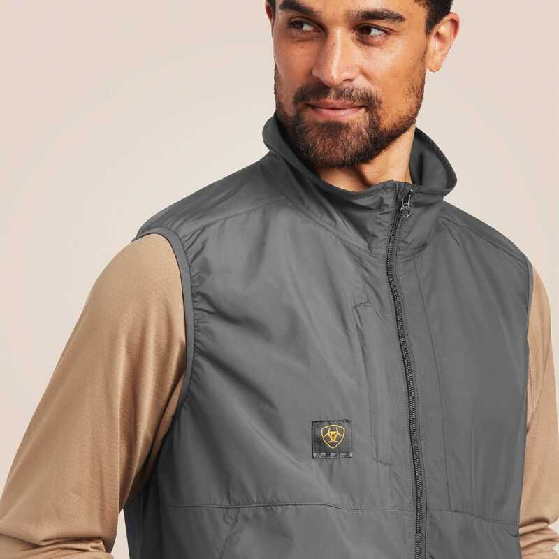 Ariat Rebar Elite Series Wind Chill Vest Grey | 739QUYWEV