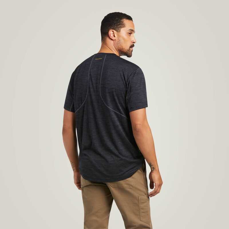 Ariat Rebar Evolution Athletic Fit T-Shirt Black | 628NOUZJF