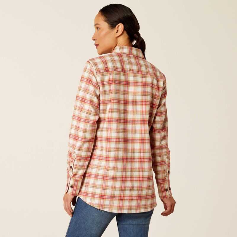 Ariat Rebar Flannel DuraStretch Work Shirt Almond Milk | 124AUEGXP