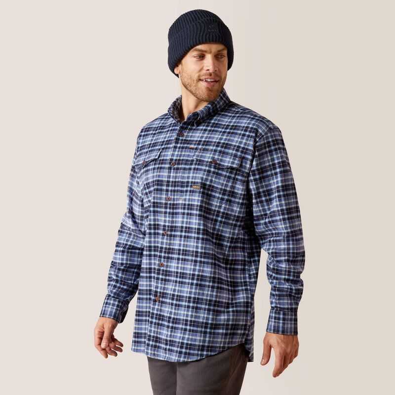 Ariat Rebar Flannel DuraStretch Work Shirt Allure Plaid | 794RKGFUQ