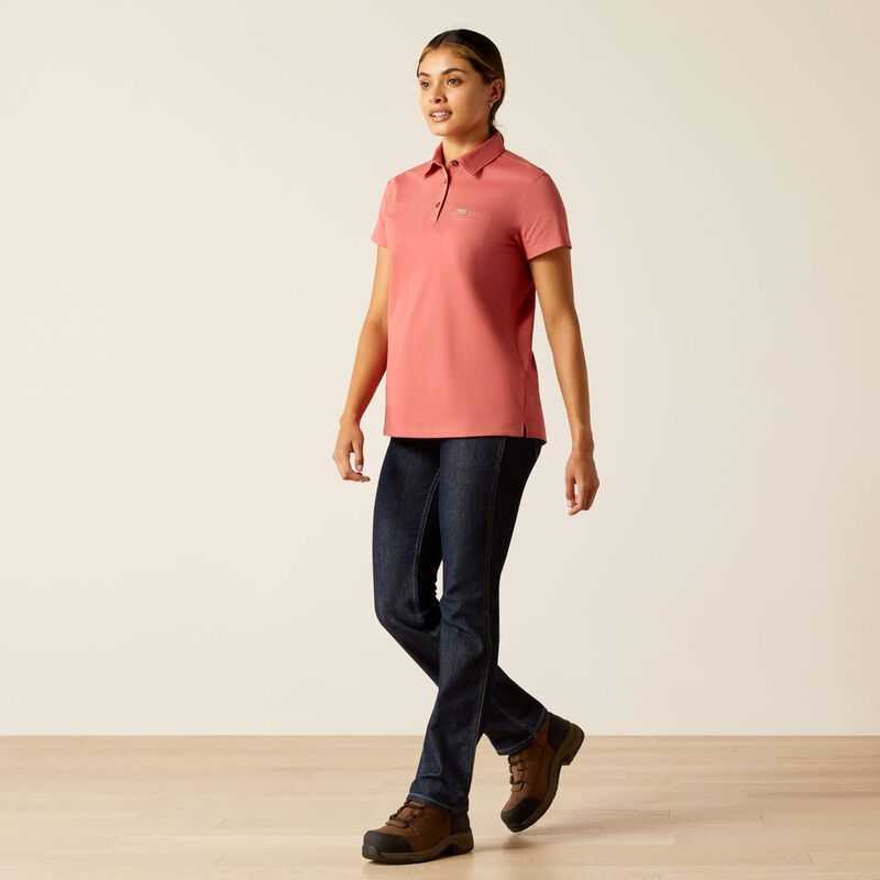 Ariat Rebar Foreman Polo Red | 172OBEHDU