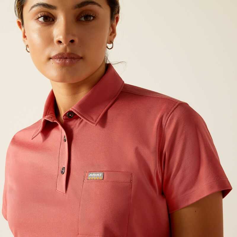 Ariat Rebar Foreman Polo Red | 172OBEHDU