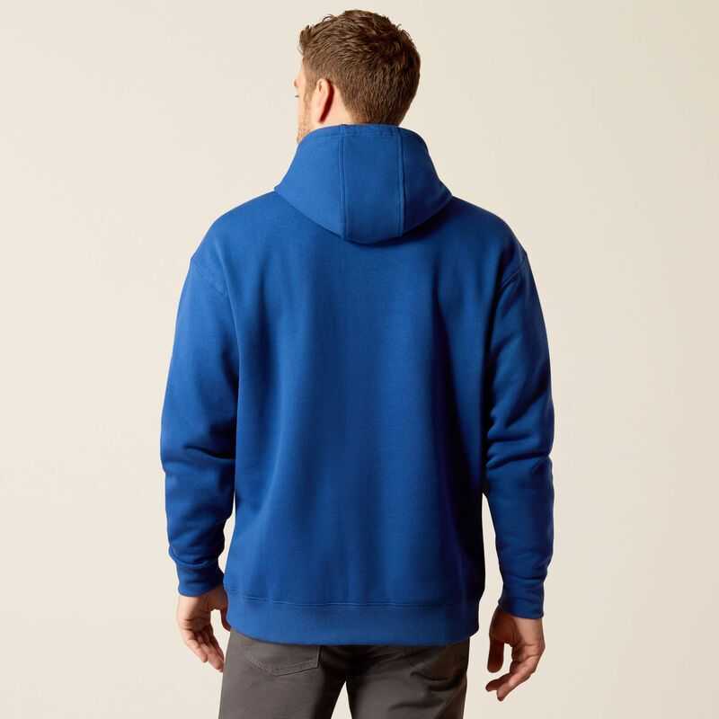 Ariat Rebar Graphic Hoodie Blue / Royal Blue | 479YLUNCZ