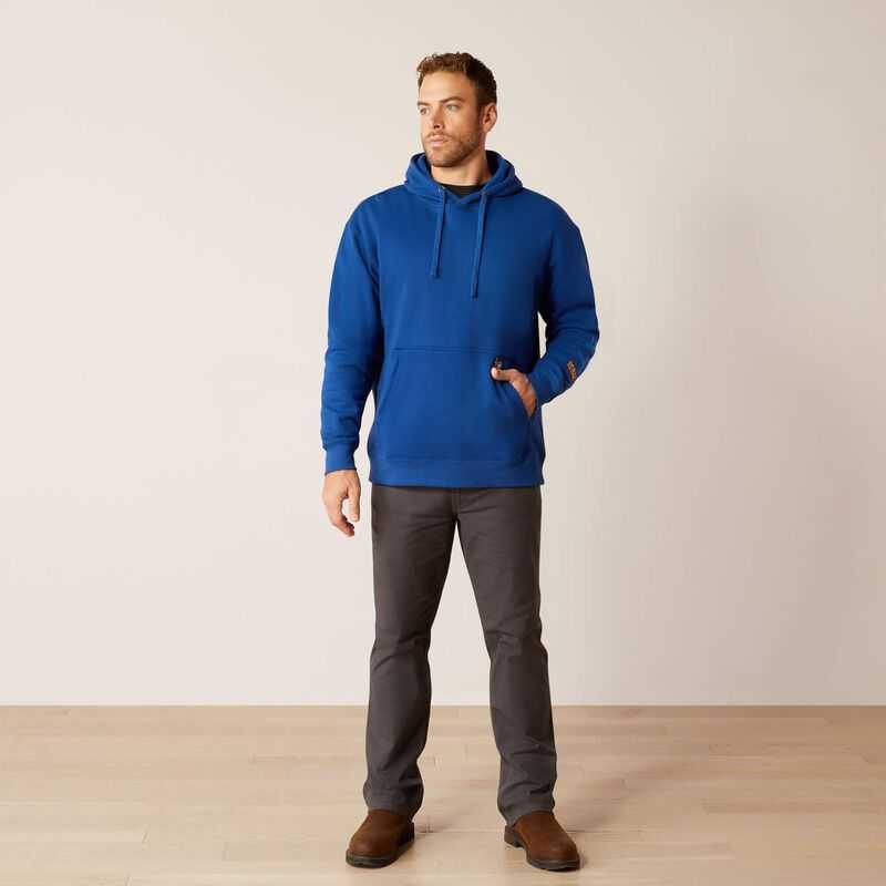 Ariat Rebar Graphic Hoodie Blue / Royal Blue | 479YLUNCZ