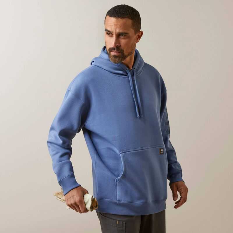 Ariat Rebar Graphic Hoodie Coastal Fjord | 478YJMNVH