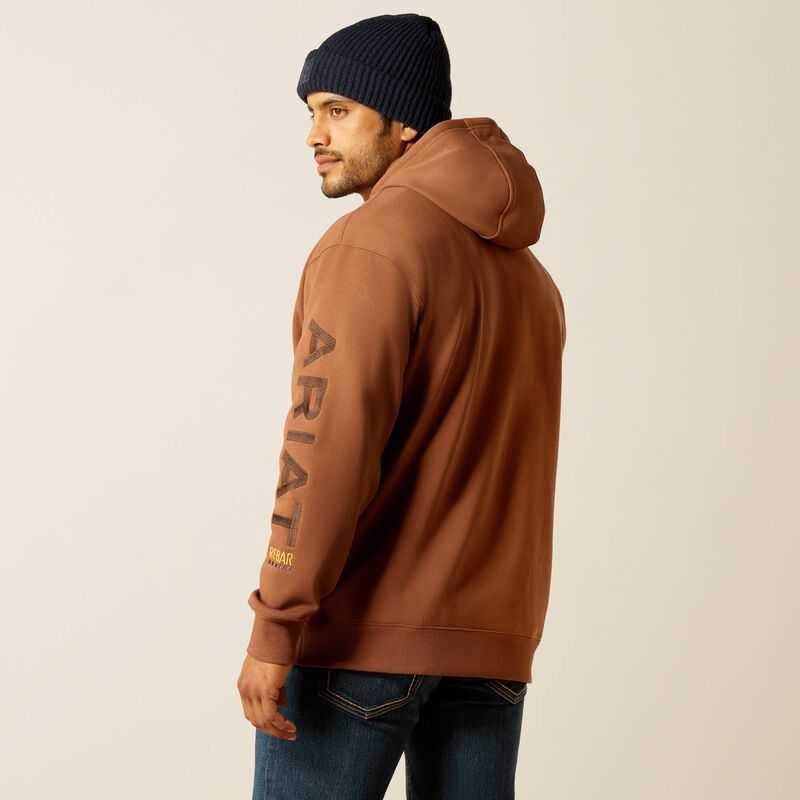 Ariat Rebar Graphic Hoodie Coffee | 219LOHATC