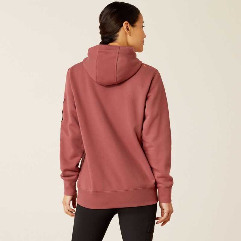 Ariat Rebar Graphic Hoodie Dark Red / Purple | 642MOGBAR