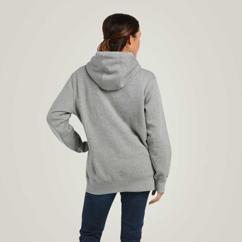 Ariat Rebar Graphic Hoodie Grey | 341XRGIJD