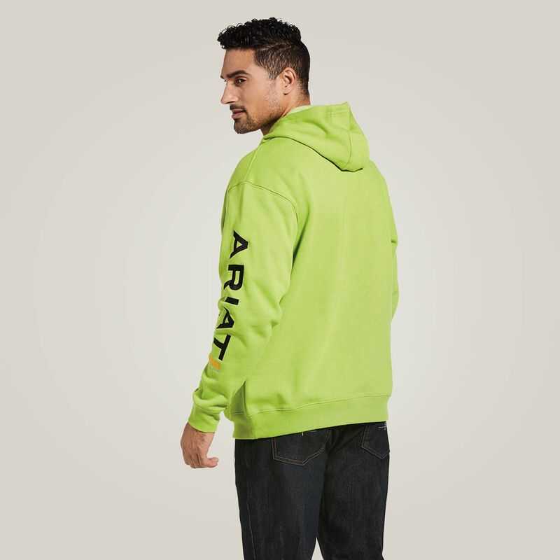 Ariat Rebar Graphic Hoodie Light Green / Black | 961PKGCIB