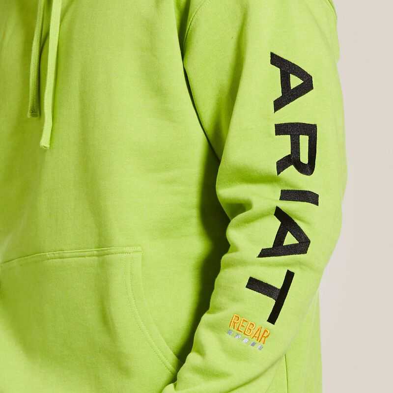 Ariat Rebar Graphic Hoodie Light Green / Black | 961PKGCIB