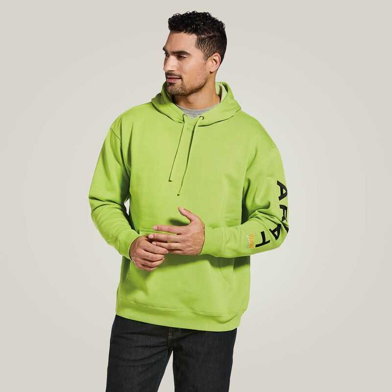 Ariat Rebar Graphic Hoodie Light Green / Black | 961PKGCIB