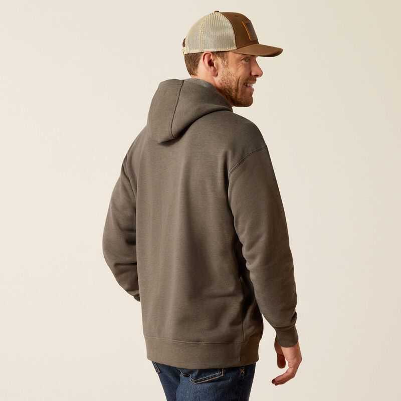 Ariat Rebar Graphic Hoodie Olive / Black | 457ACKNLJ