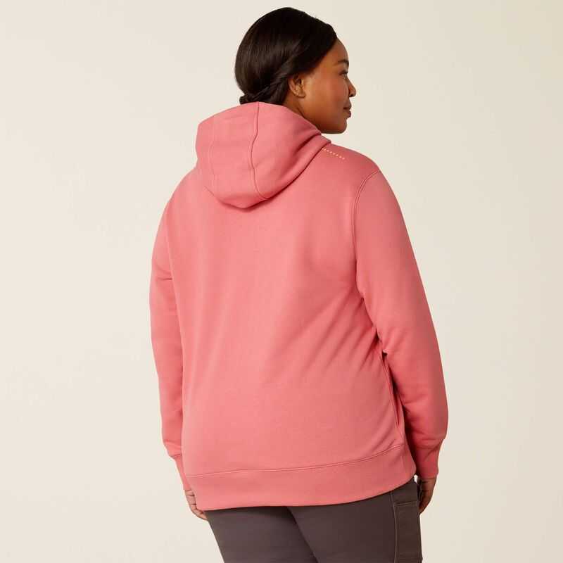 Ariat Rebar Graphic Hoodie Rose / Red | 795DGNUSJ