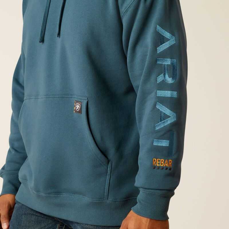 Ariat Rebar Graphic Hoodie Stargazer|larkspur | 268VPEXBS