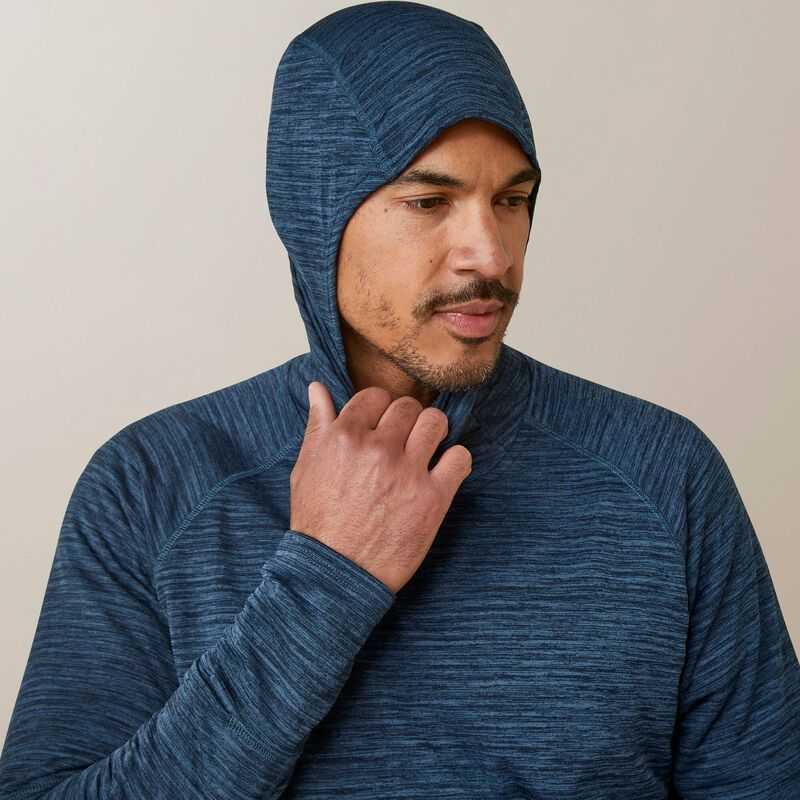 Ariat Rebar Gridwork Balaclava Baselayer Blue Turquoise | 185VHXZFL