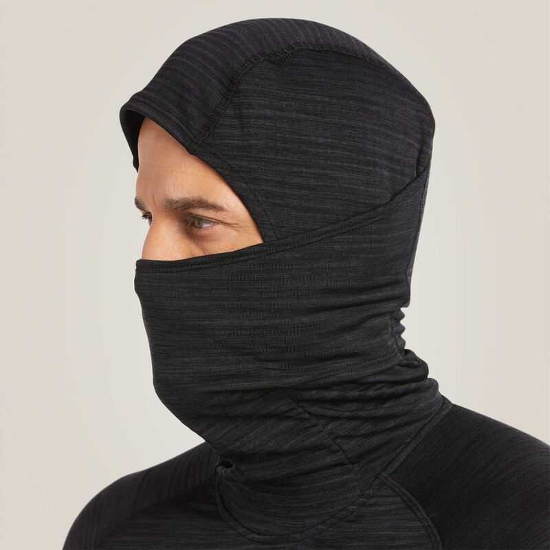 Ariat Rebar Gridwork Balaclava Baselayer Black | 364HRAUWP