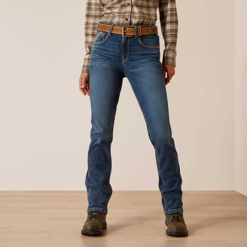 Ariat Rebar HR Riveter Straight Jean La Jolla | 294ERHVYI