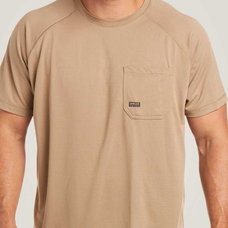 Ariat Rebar Heat Fighter T-Shirt Khaki | 948BUWZVH