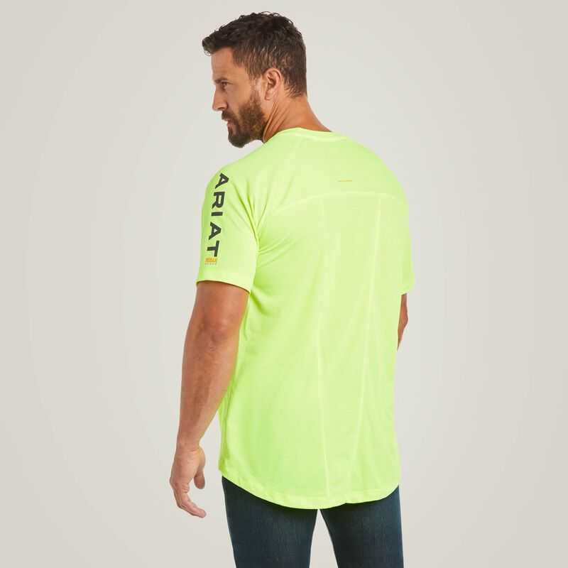 Ariat Rebar Heat Fighter T-Shirt Light Green | 093BHDTEP