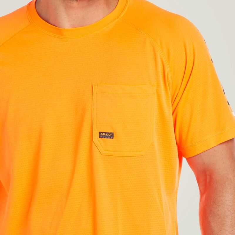 Ariat Rebar Heat Fighter T-Shirt Orange | 102XDUHLY