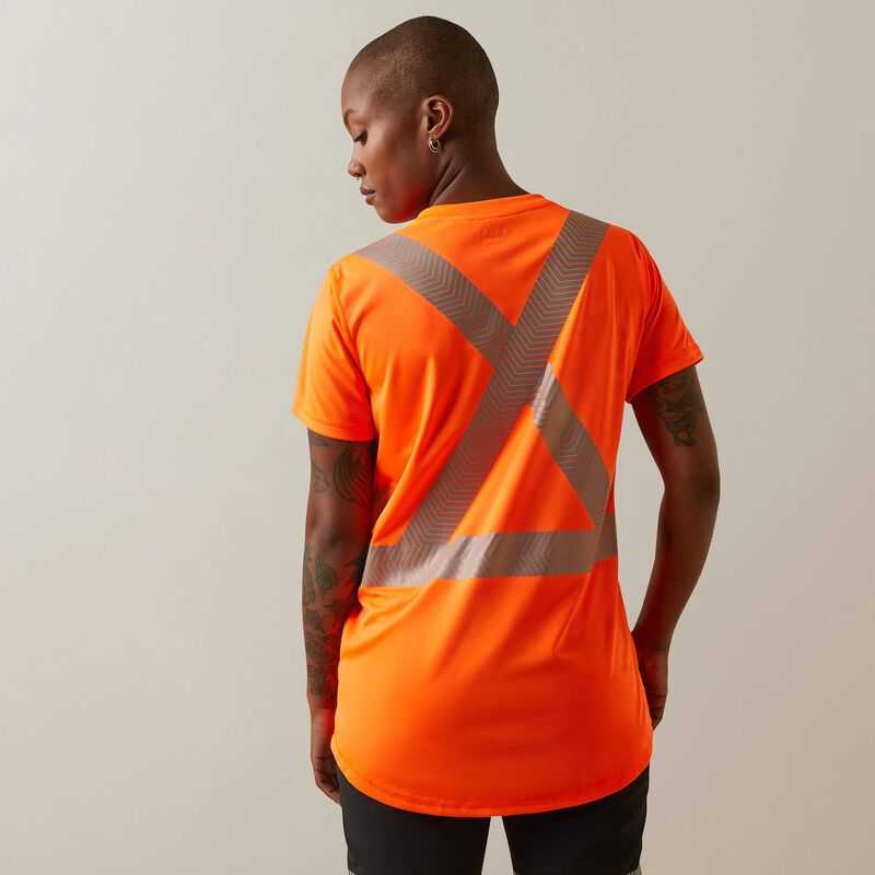 Ariat Rebar Hi-Vis ANSI T-Shirt Orange | 158OUAFGX