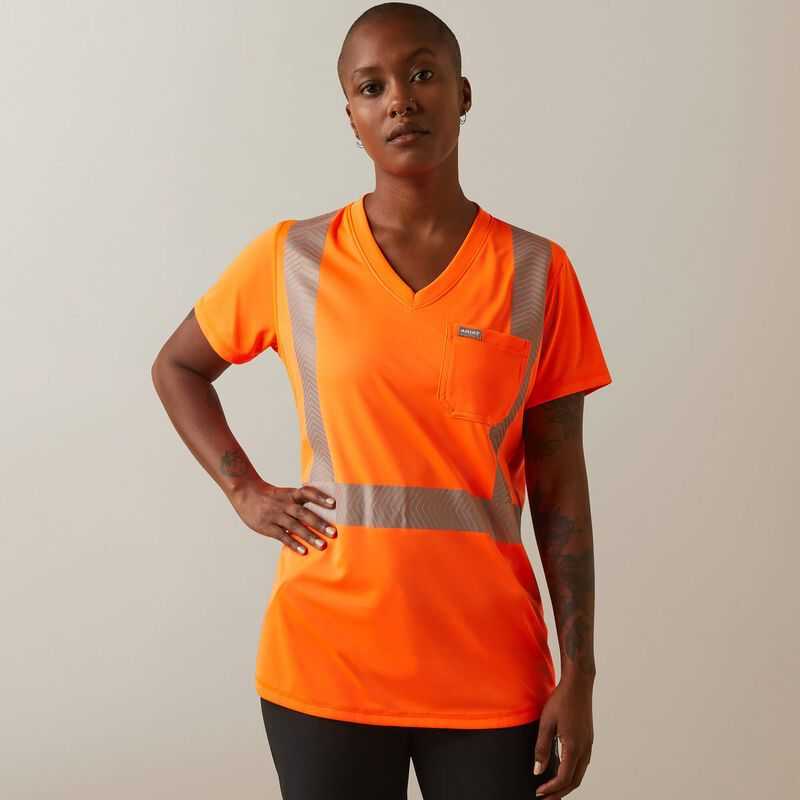 Ariat Rebar Hi-Vis ANSI T-Shirt Orange | 158OUAFGX