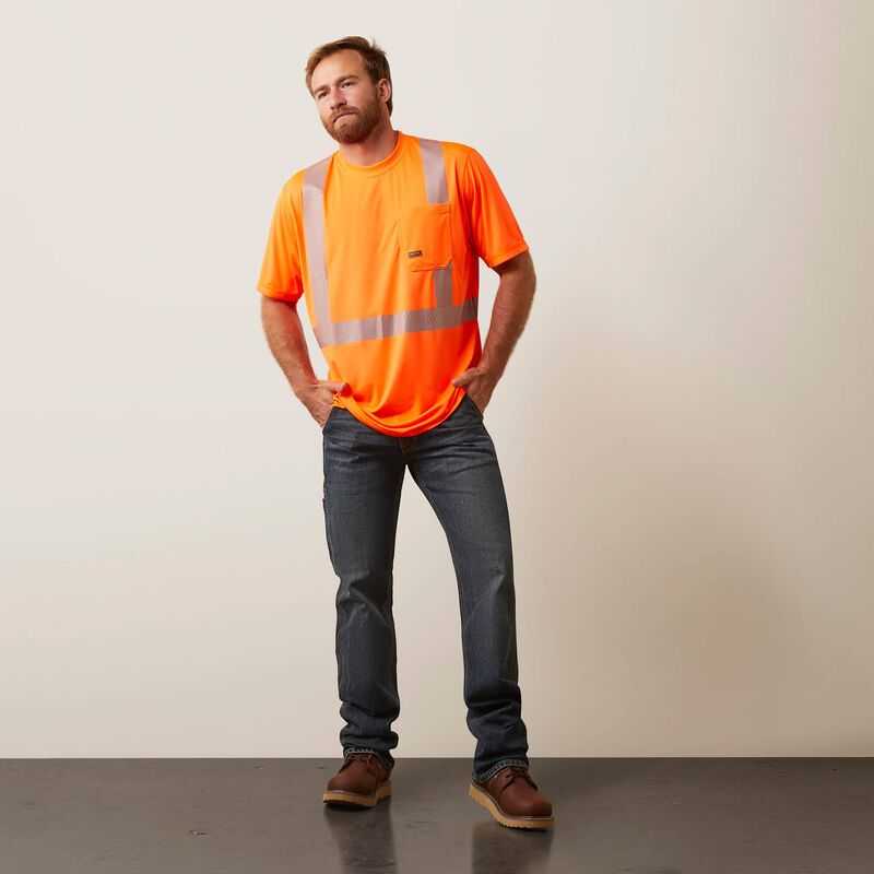 Ariat Rebar Hi-Vis ANSI T-Shirt Orange | 752HULDRW