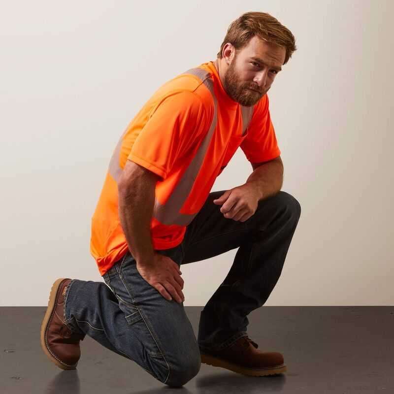 Ariat Rebar Hi-Vis ANSI T-Shirt Orange | 752HULDRW